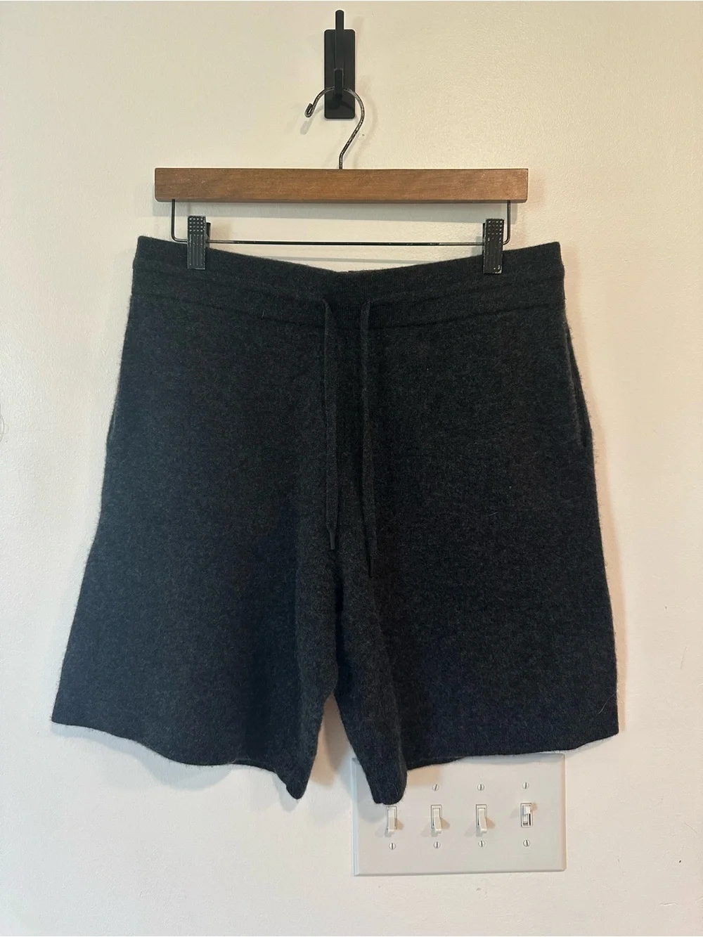 Wills Cashmere Lounge Shorts Huckberry Men’s Size Medium Smoke Grey Cozy Soft